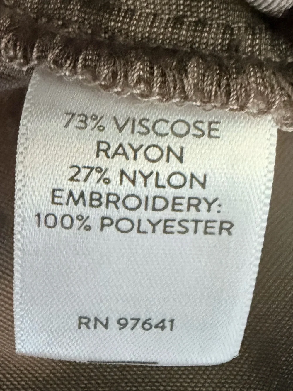J. Jill Mocha Velvet Tunic with Embroidered Yoke - Picture 6 of 6